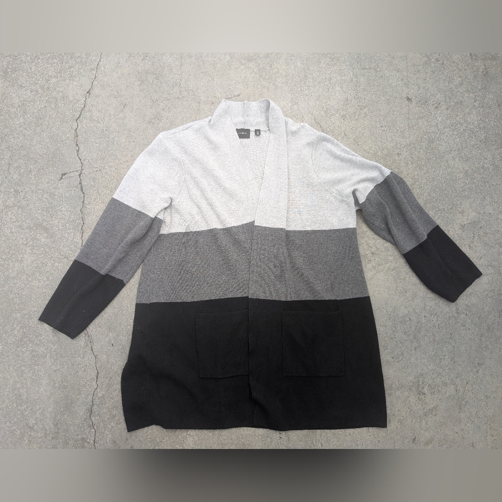 Cyrus The Colorblock Open Cardigan - Picture 2 of 14